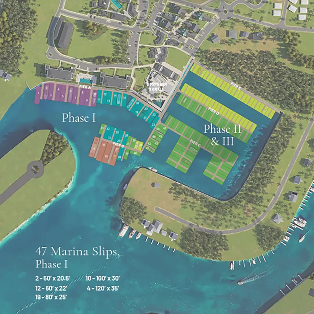 Treasure Cay Marina Phase I site plan
