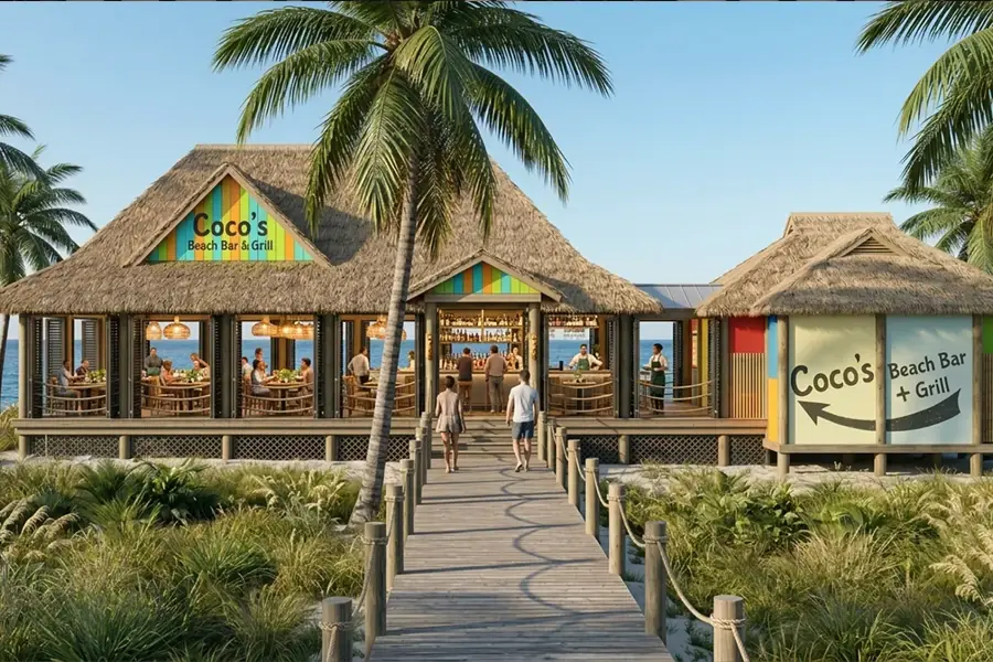 Waterfront dining and bar lifestyle